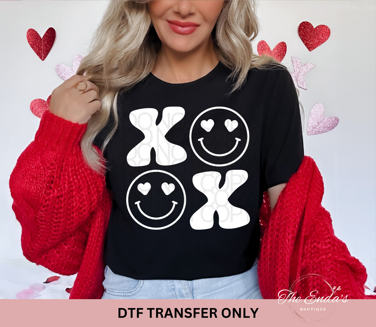 XOXO Smiley DTF Transfer