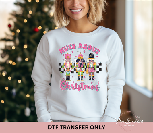 Nuts About Christmas DTF Transfer