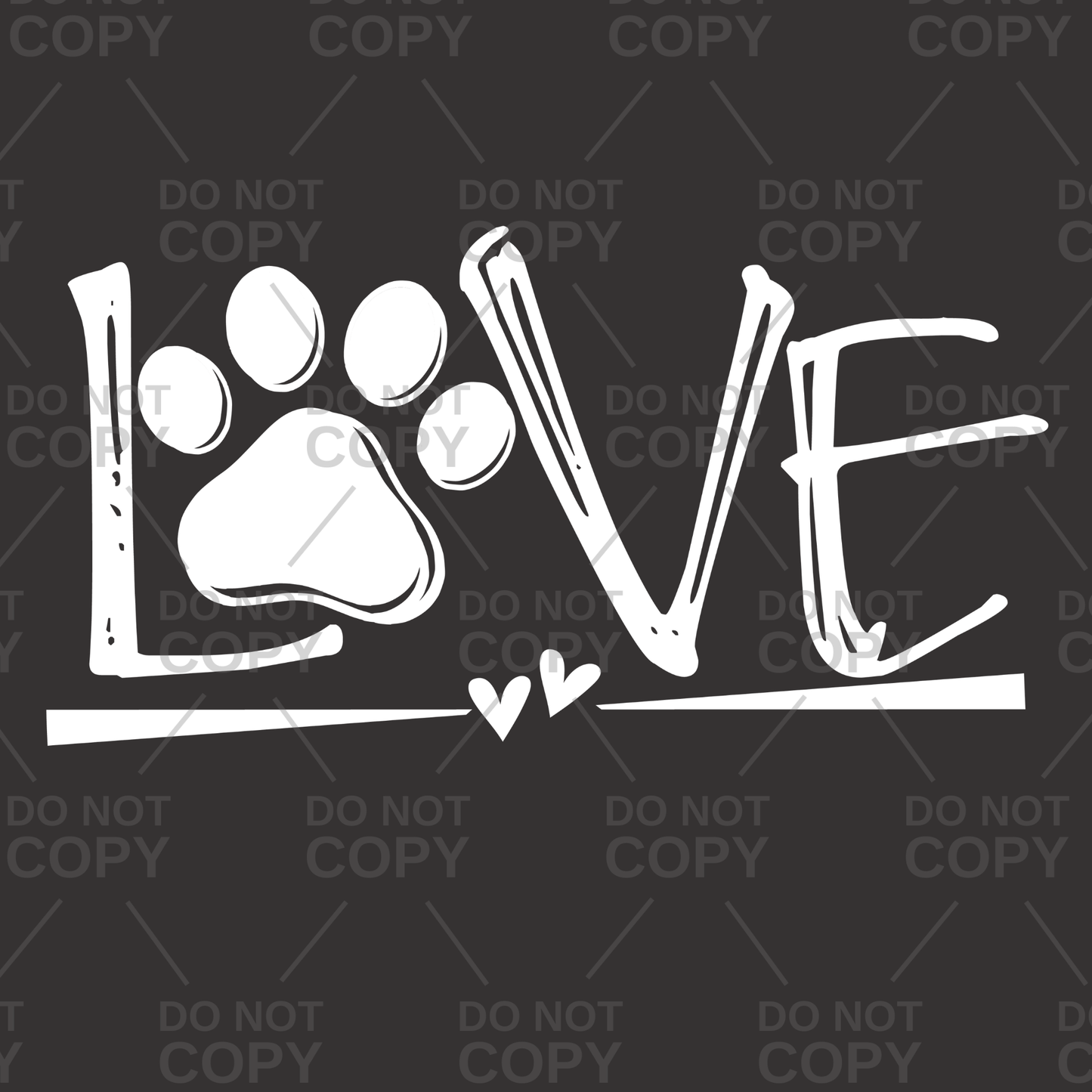 Love Paw Graphic T-Shirt or Crewneck Sweatshirt **LOCAL TO ENTERPRISE AL**