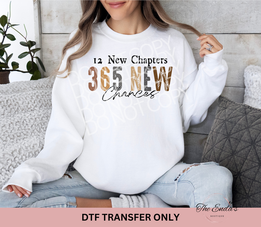 12 New Chapters 365 New Chances Neutral DTF Transfer