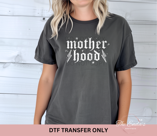 Distressed Motherhood Lightning Bolts DTF Transfer