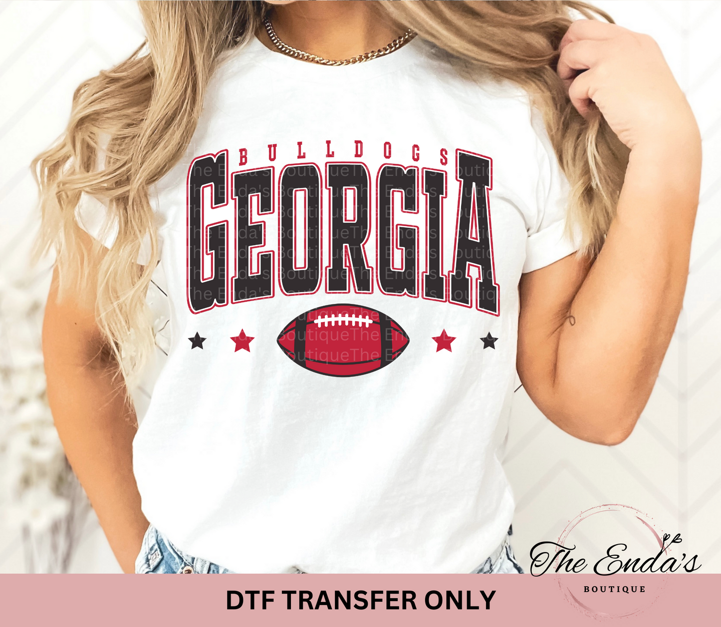 GA Bulldogs Football DTF Transfer
