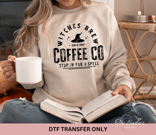 Witches Brew Coffee Co DTF Transfer