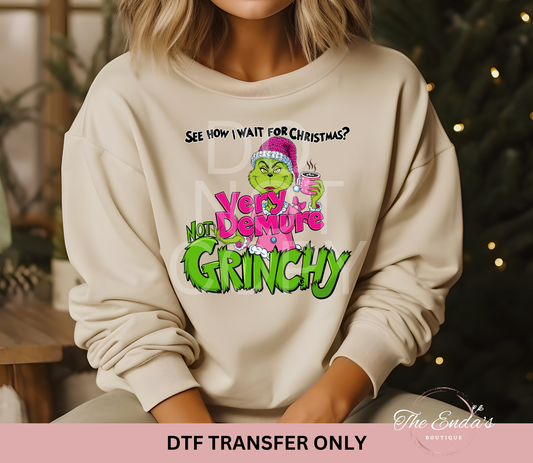 See How I Wait For Christmas DTF Transfer