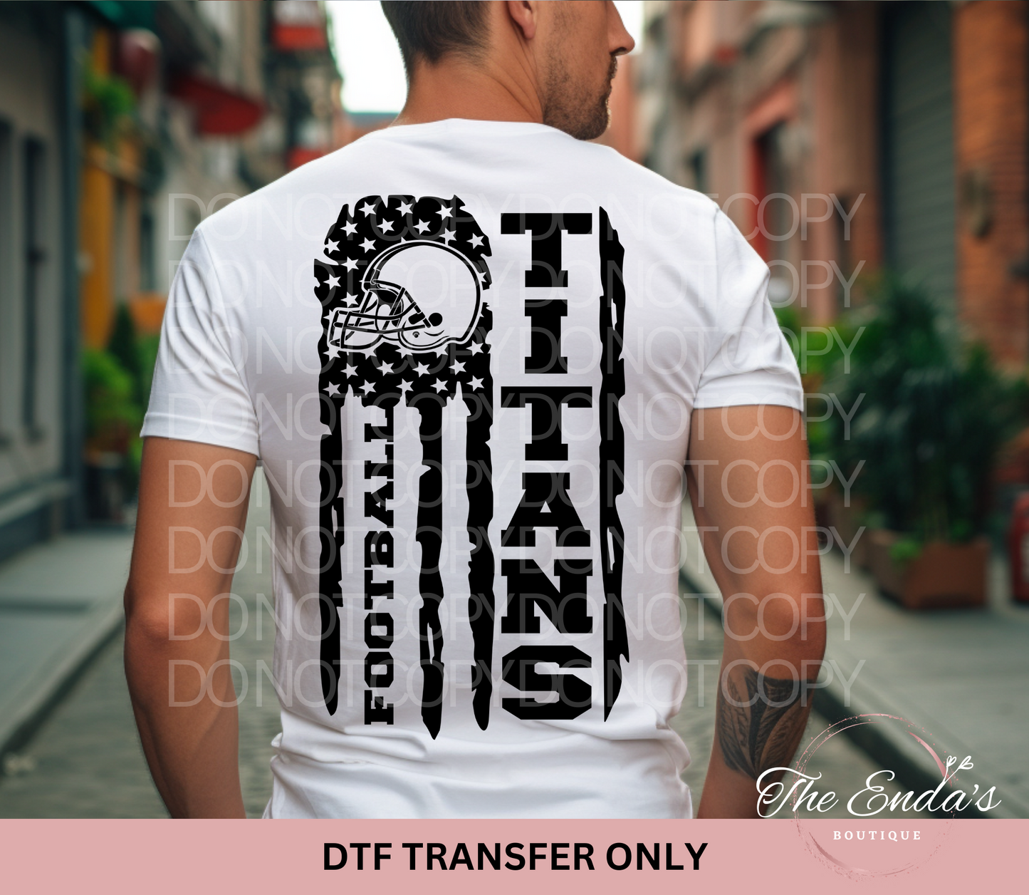 Titans Flag DTF Transfer **AVAILABLE IN FULL COLOR AND BLACK**