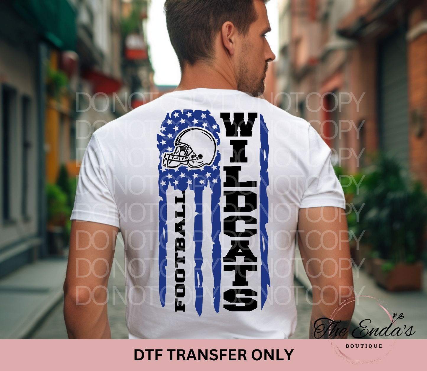 Wildcats Flag DTF Transfer **AVAILABLE IN FULL COLOR AND BLACK**