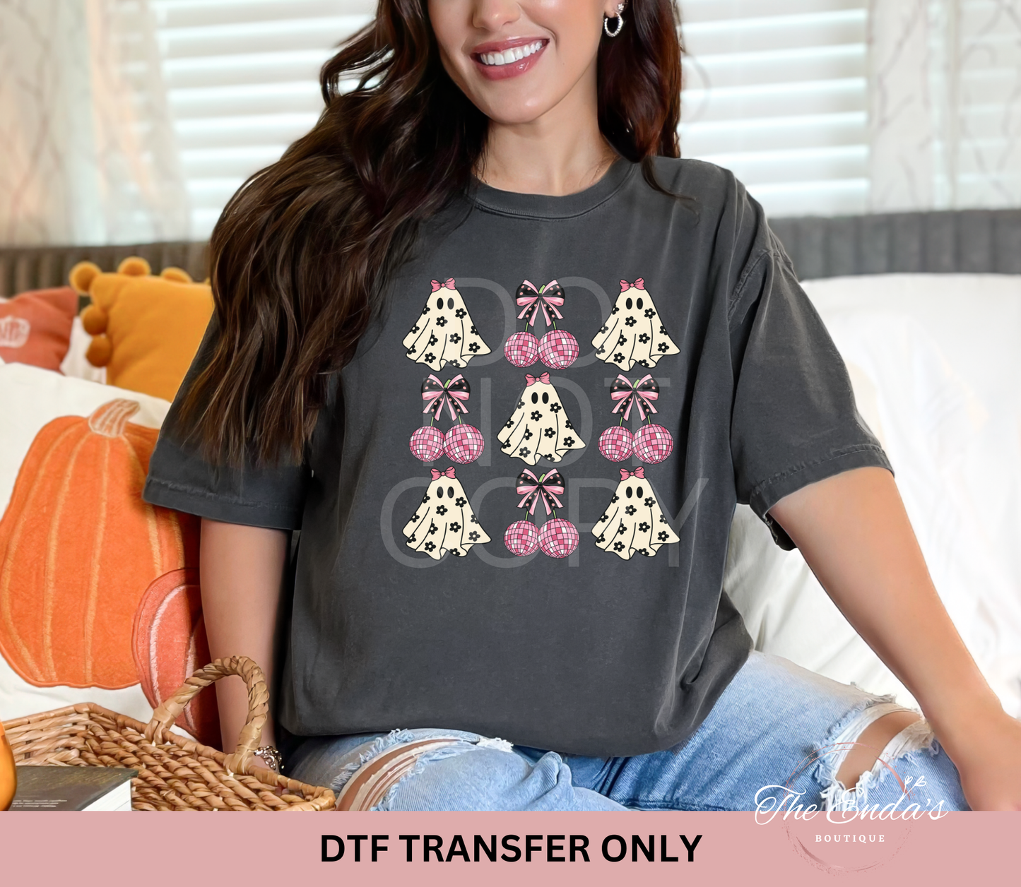 Ghost Disco Cherries DTF Transfer