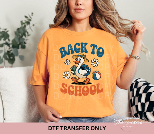 Back To School Goose DTF Transfer