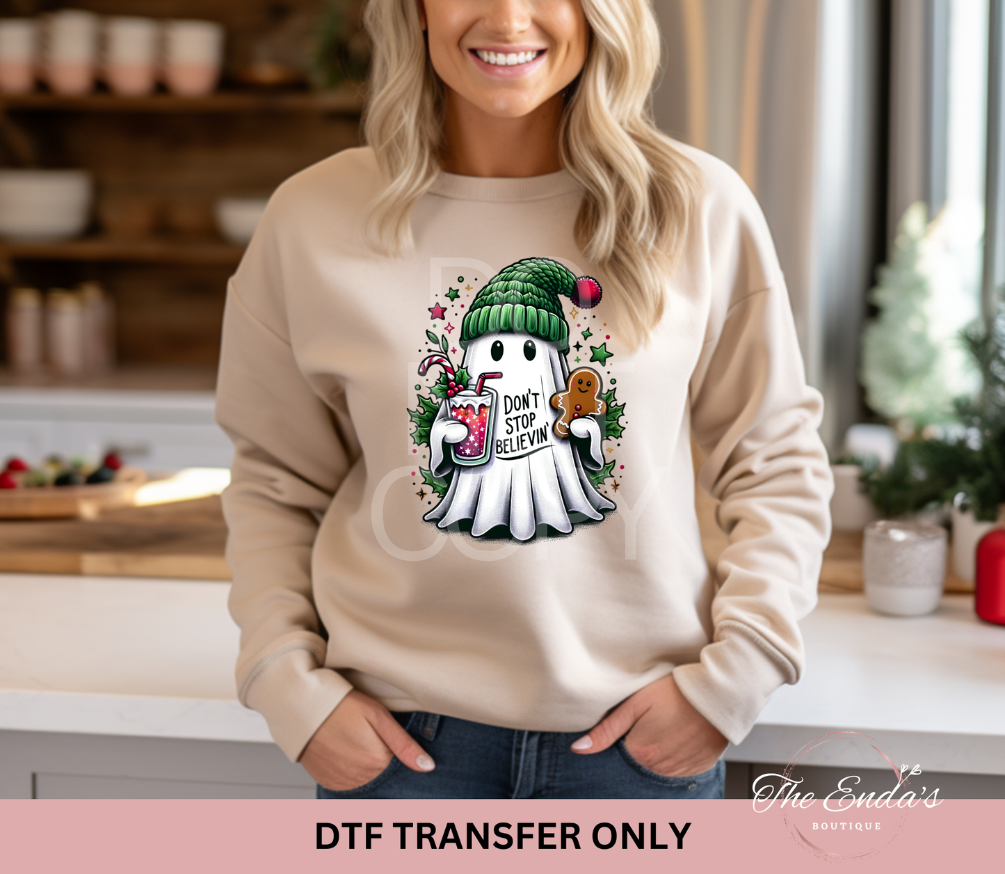 Don't Stop Believin' Ghosty DTF Transfer