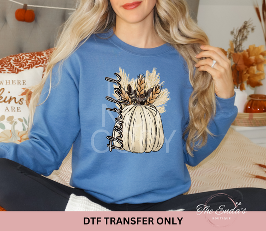 Thankful Pumpkin DTF Transfer