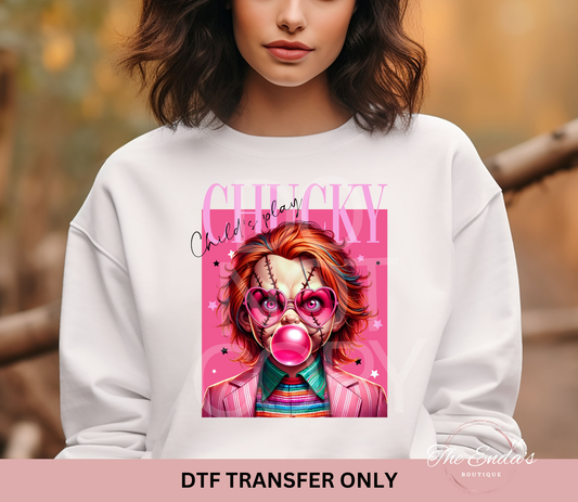 Chucky Bubblegum DTF Transfer