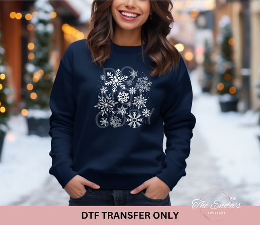 Snowflakes DTF Transfer