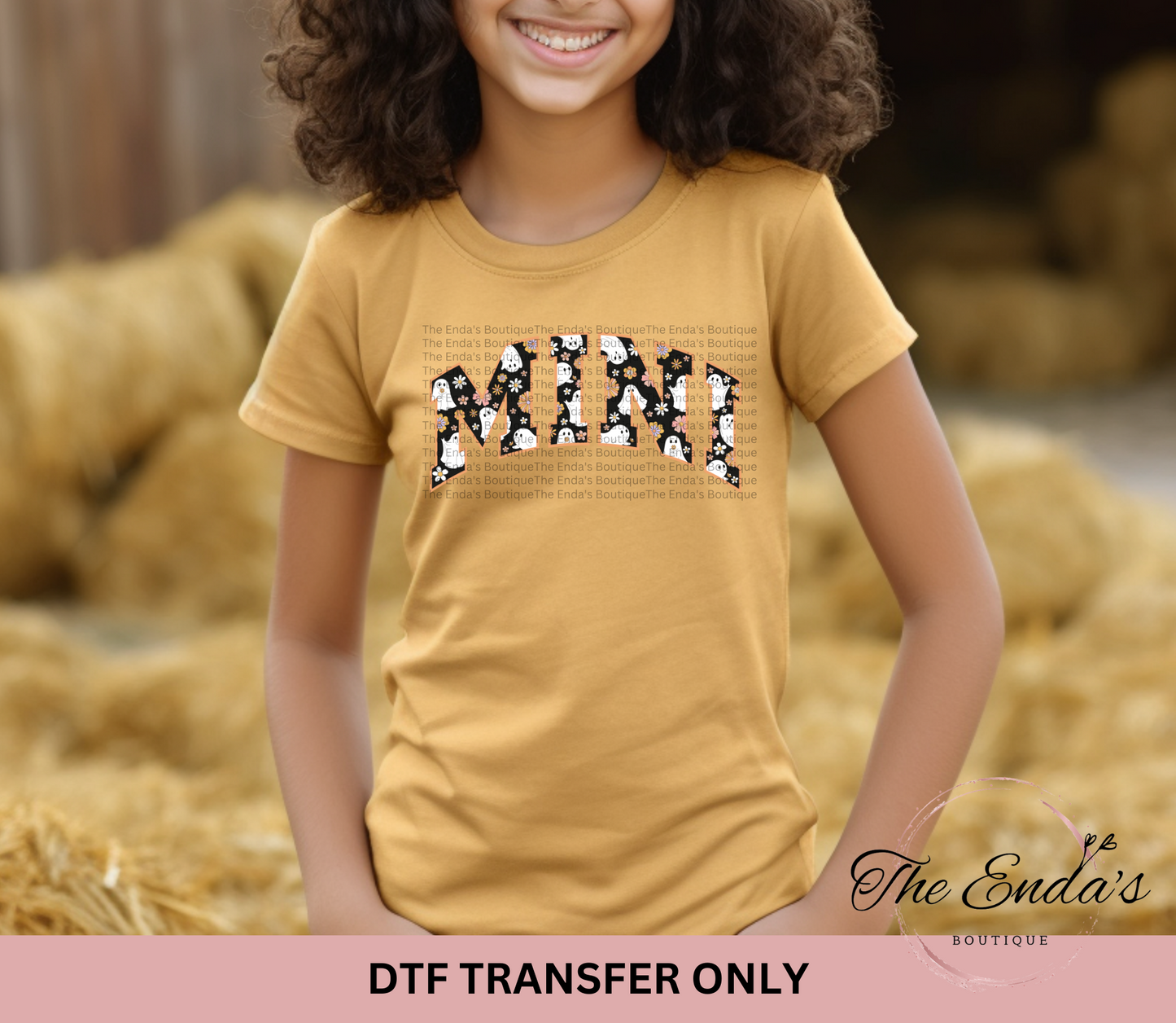 MINI Ghost Pattern DTF Transfer