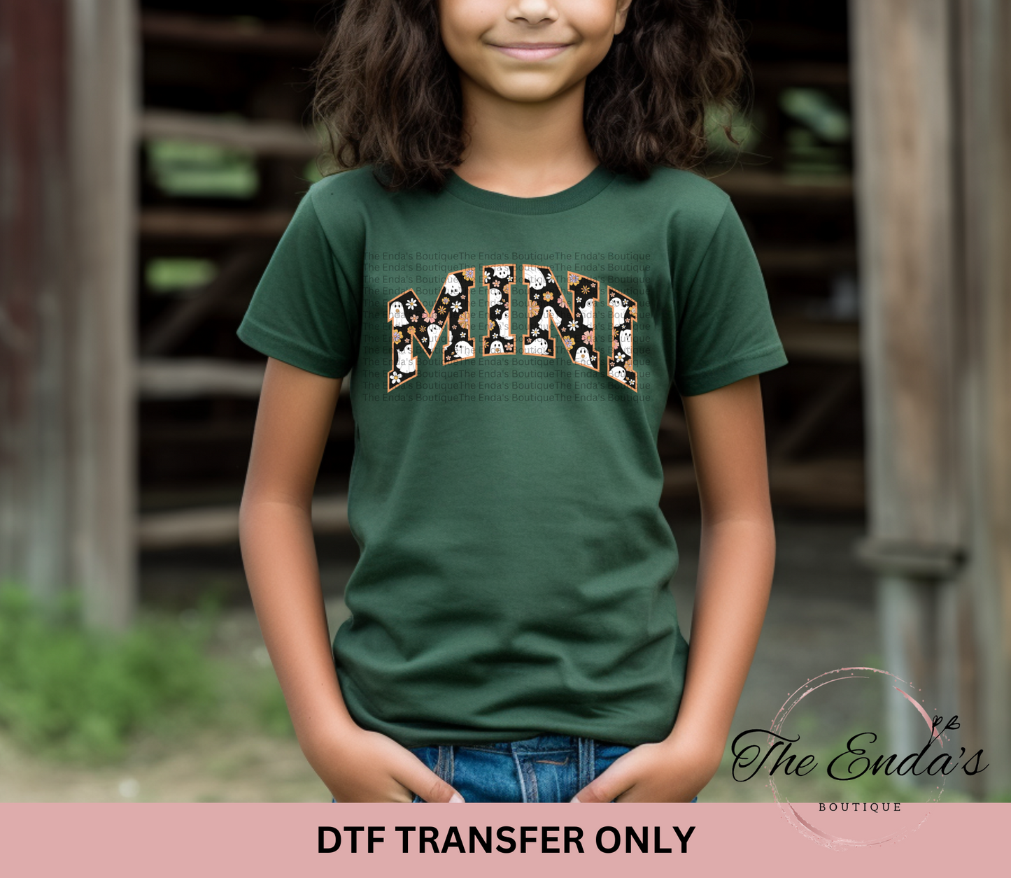 MINI Ghost Pattern DTF Transfer