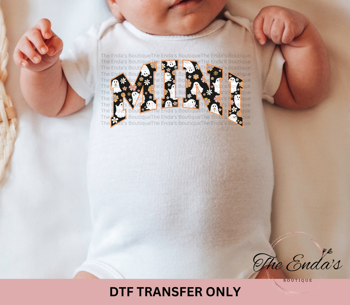 MINI Ghost Pattern DTF Transfer