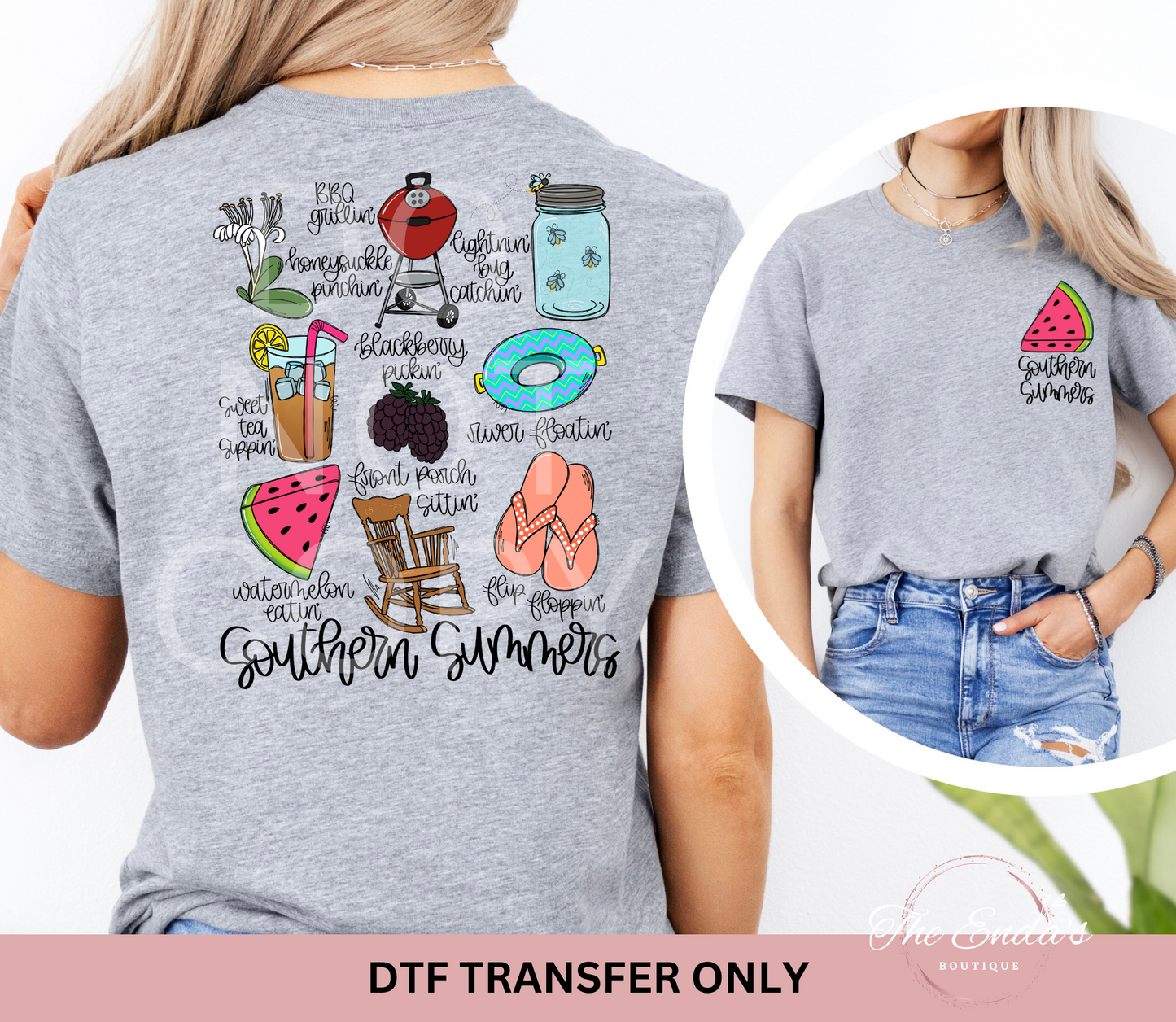 Southern Summer (FRONT/BACK SET) DTF Transfer