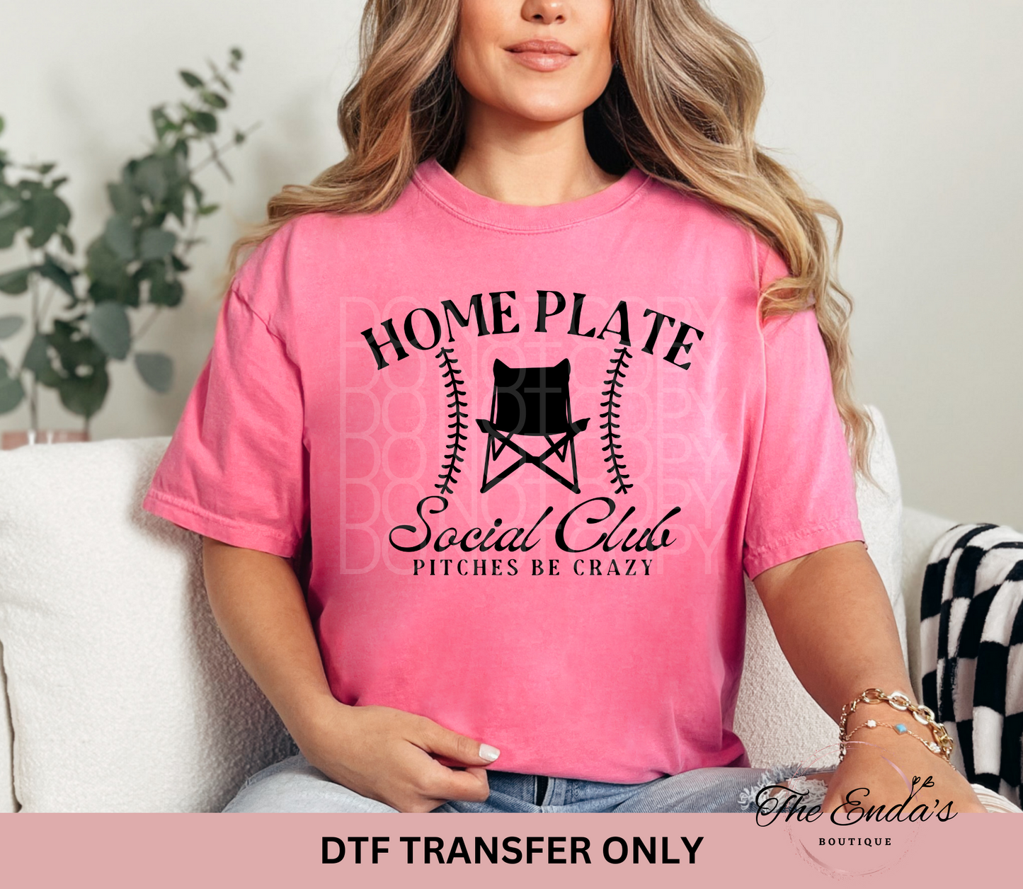 Home Plate Social Club DTF Transfer