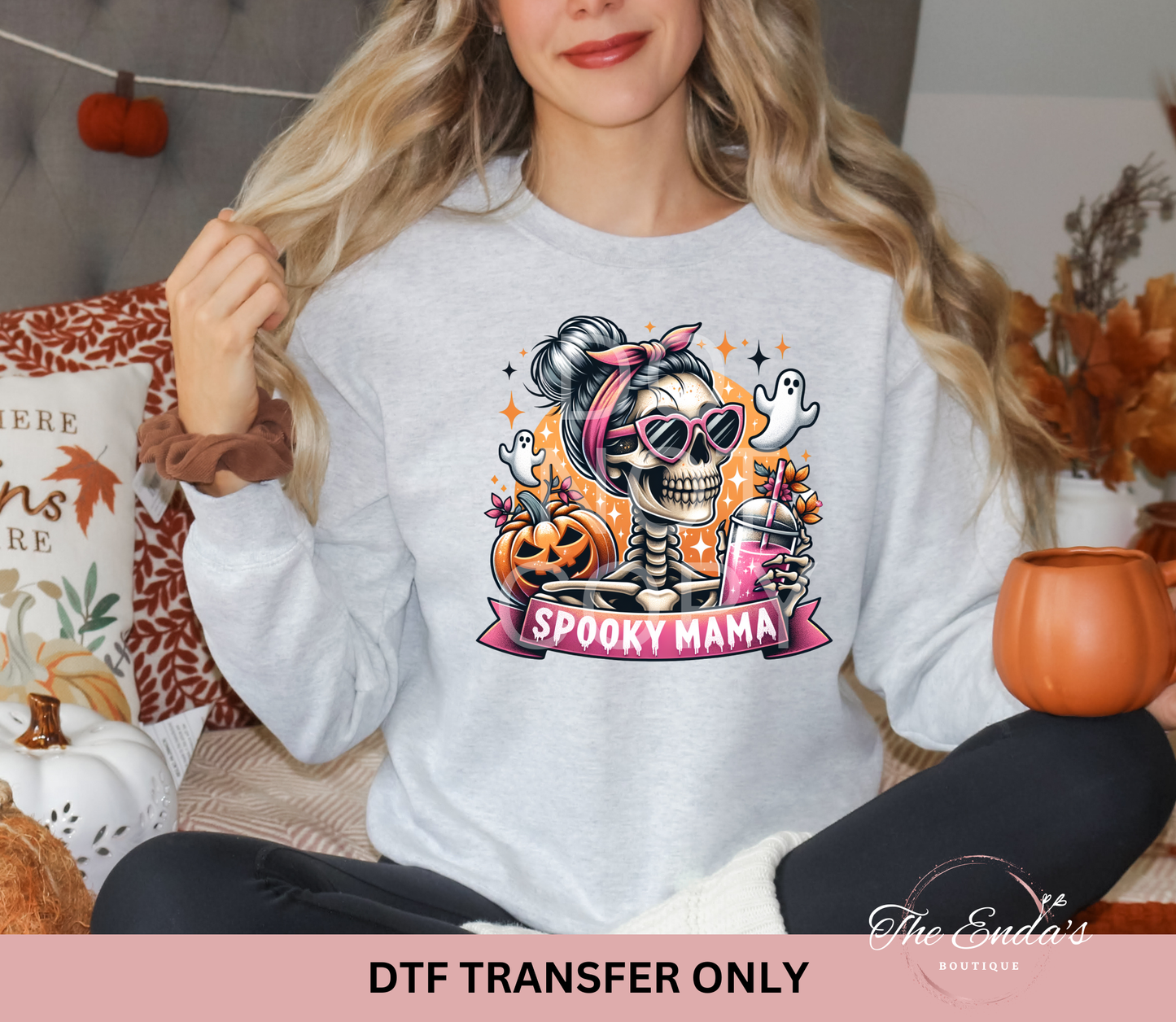 Skeleton Spooky Mama DTF Transfer