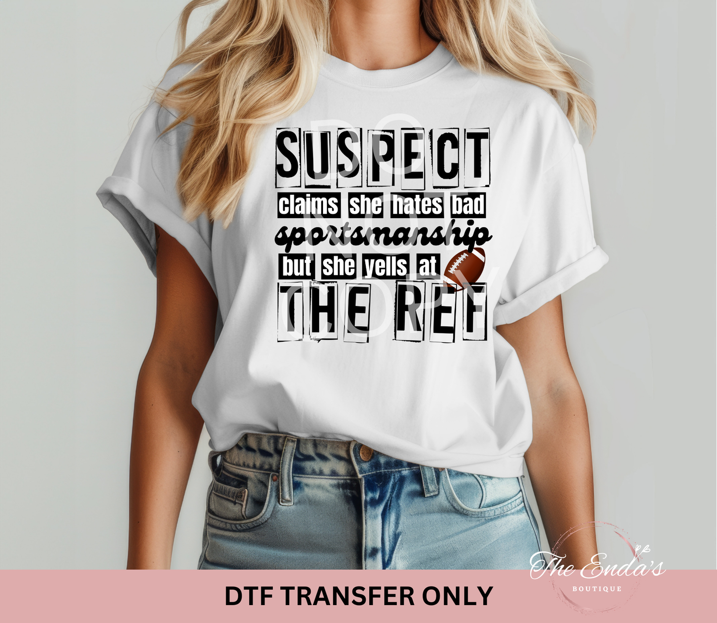 Suspect Claims She Hates Bad Sportsmanship But She Yells At The Ref (Football) DTF Transfer