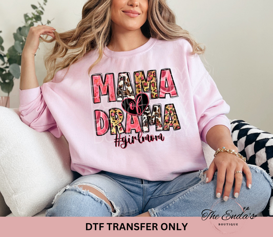 Mama Of Drama DTF Transfer