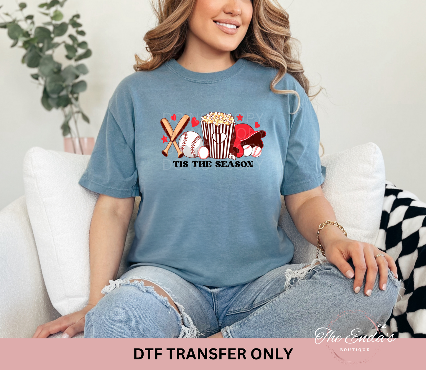 Tis The Season Baseball DTF Transfer