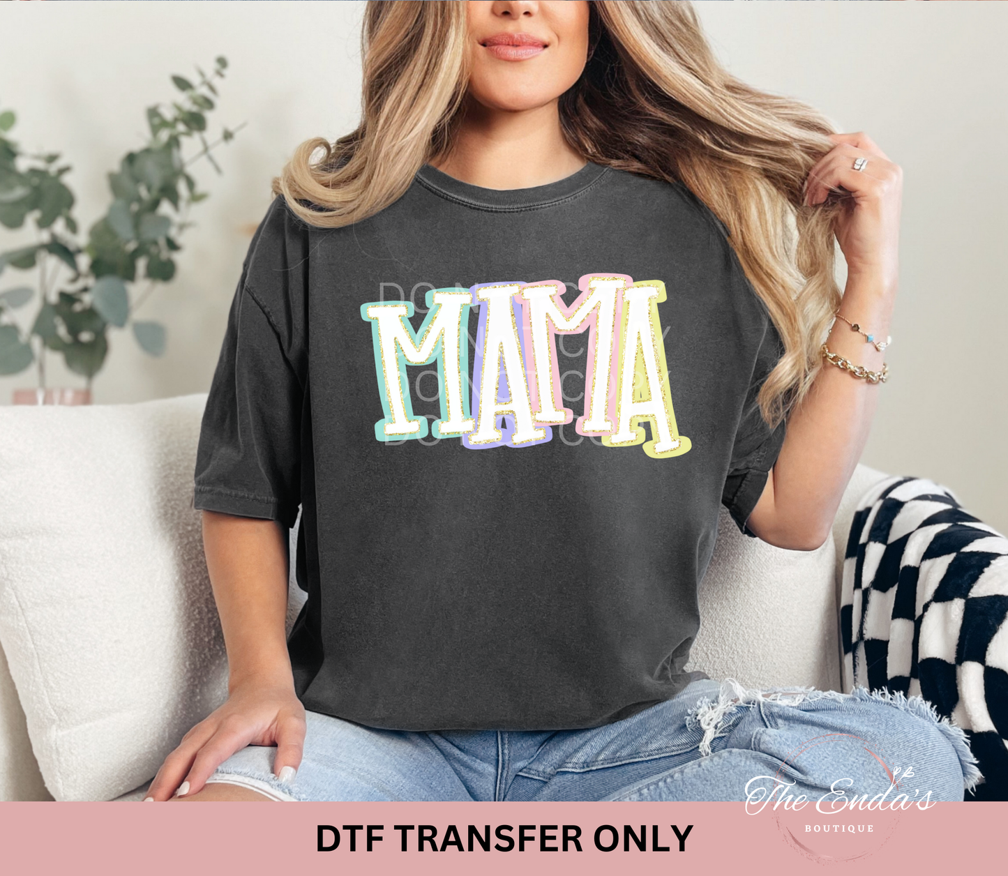 Pastel Mama DTF Transfer