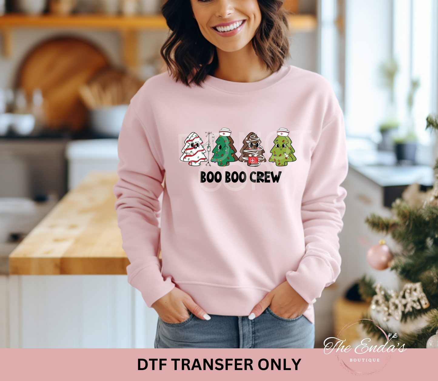 Boo Boo Crew Tree Cakes DTF Transfer