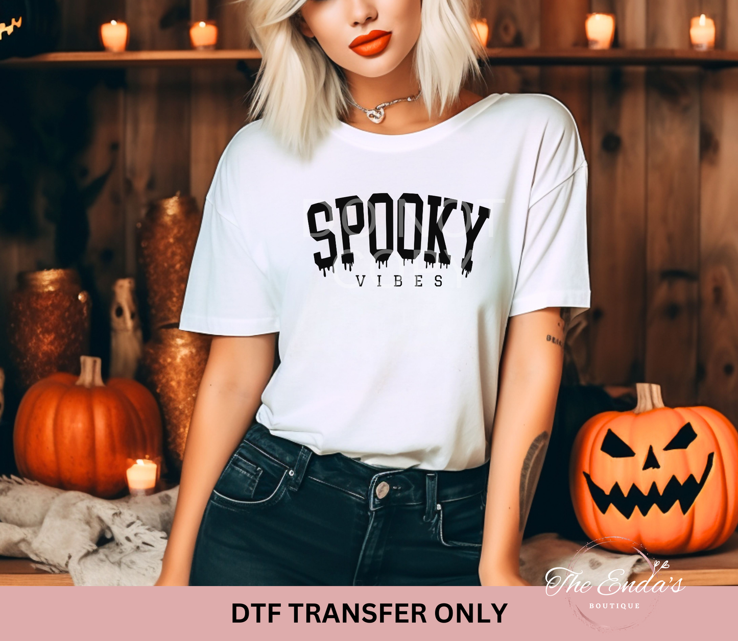 Spooky Vibes DTF Transfer