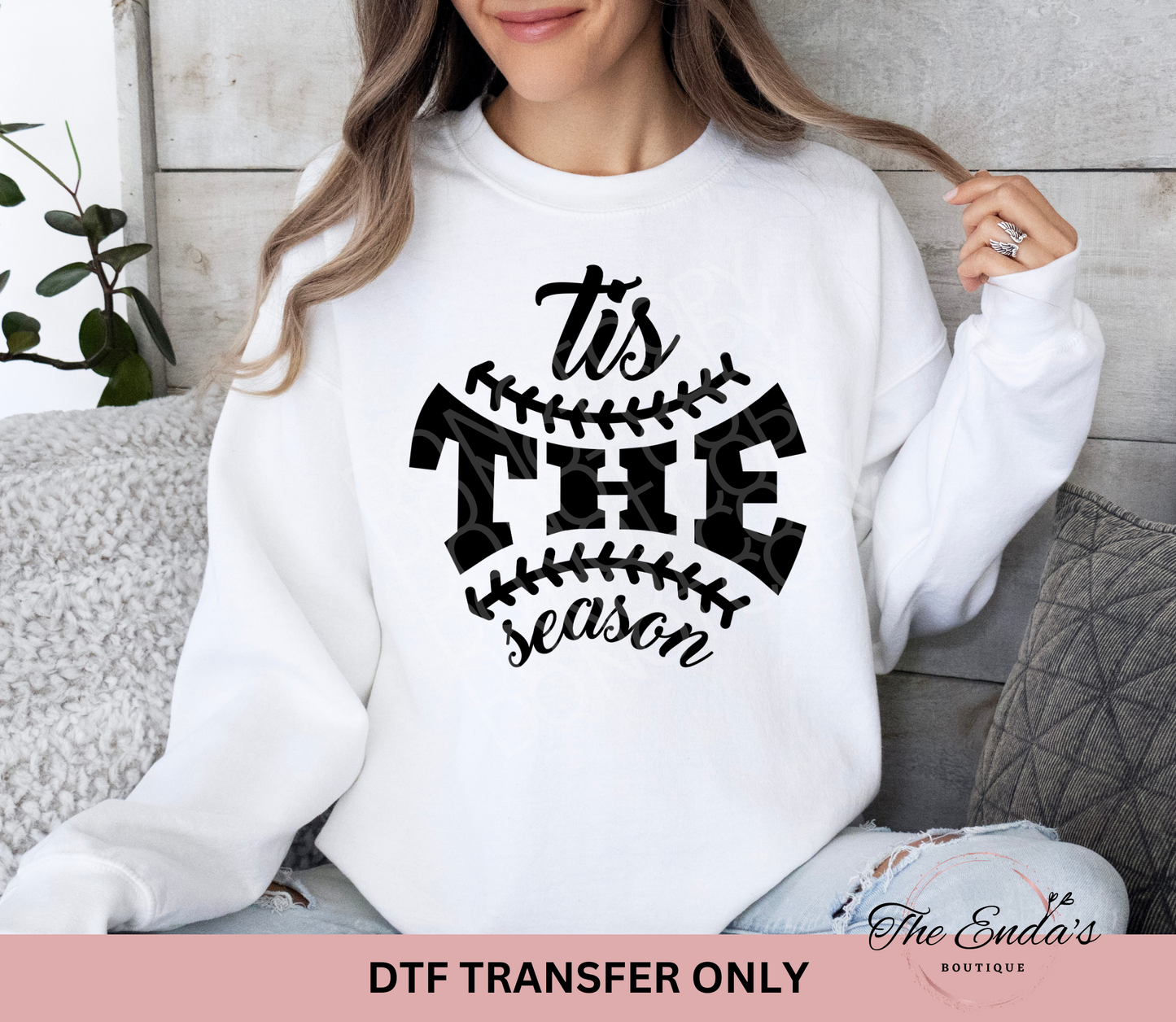 Baseball Tis The Season DTF Transfer