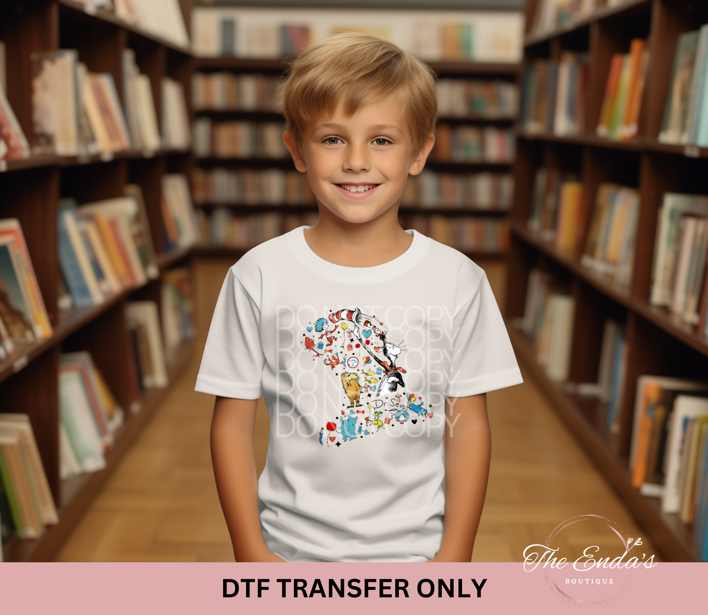 Dr S Hat Collage DTF Transfer