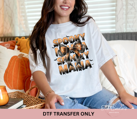 Spooky Mama Bow DTF Transfer