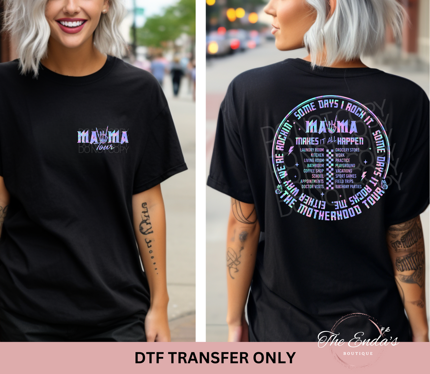 The Motherhood Tour (FRONT/BACK SET) DTF Transfer