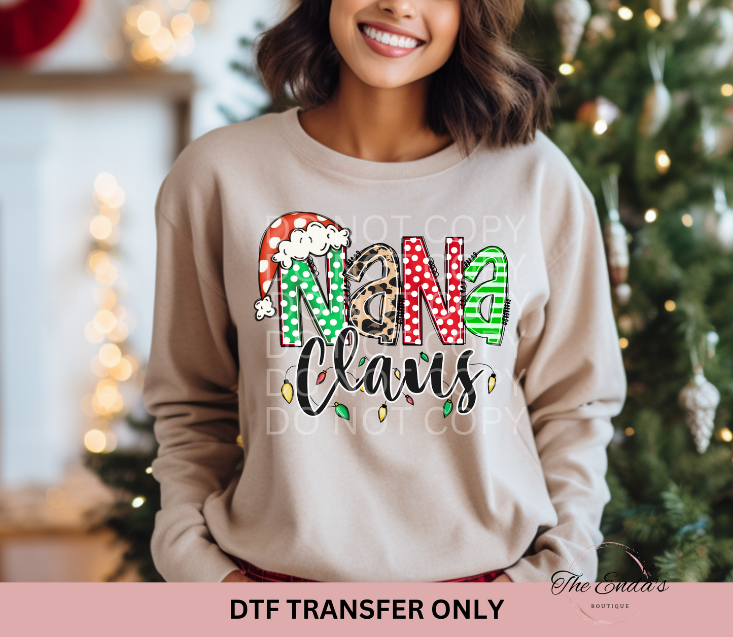 Nana Claus DTF Transfer