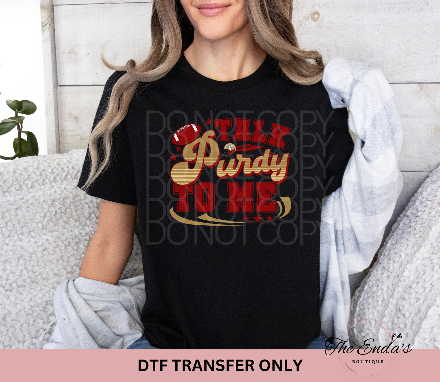 Talk Purdy To Me DTF Transfer