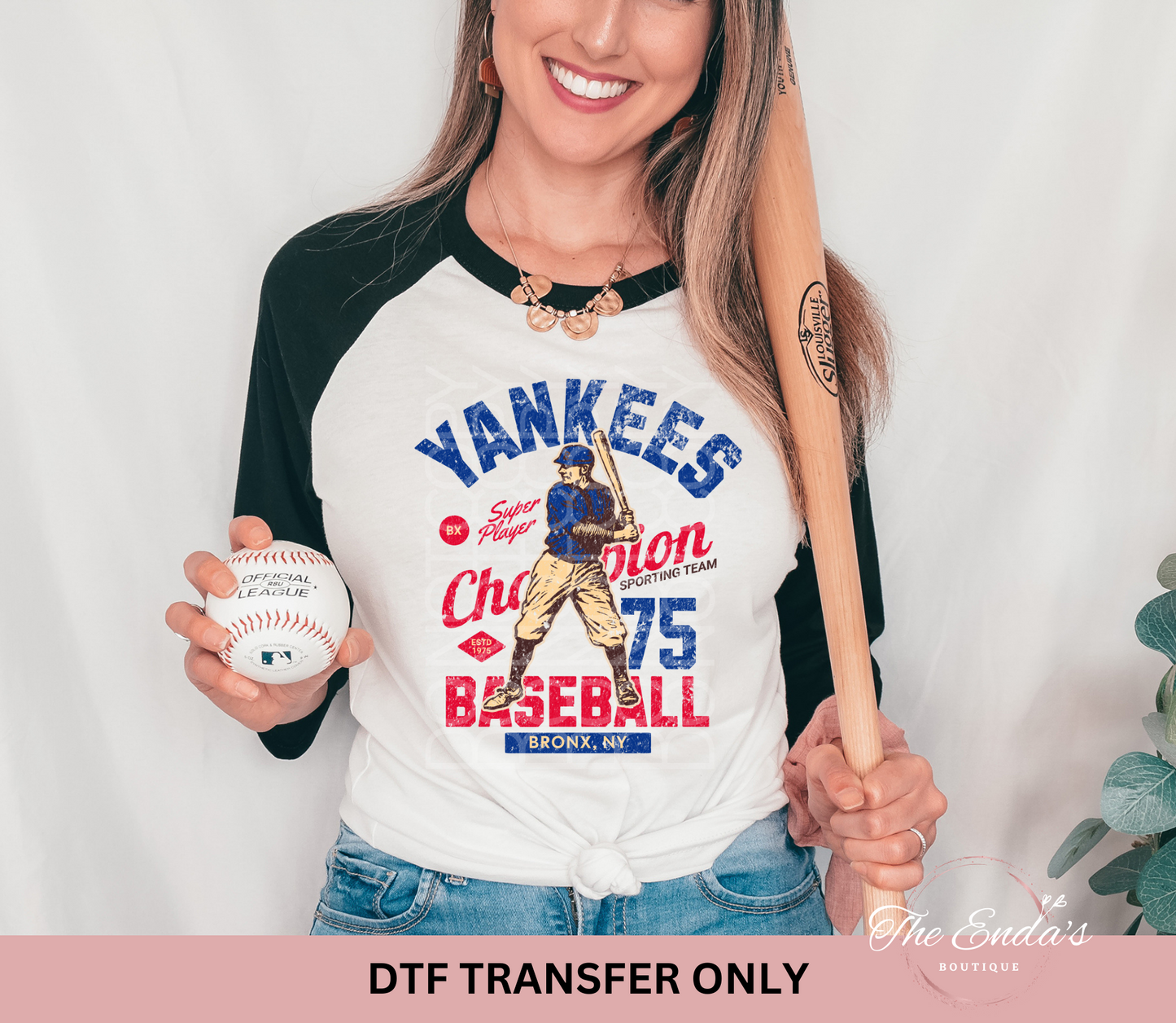 Vintage Yankees Baseball DTF Transfer