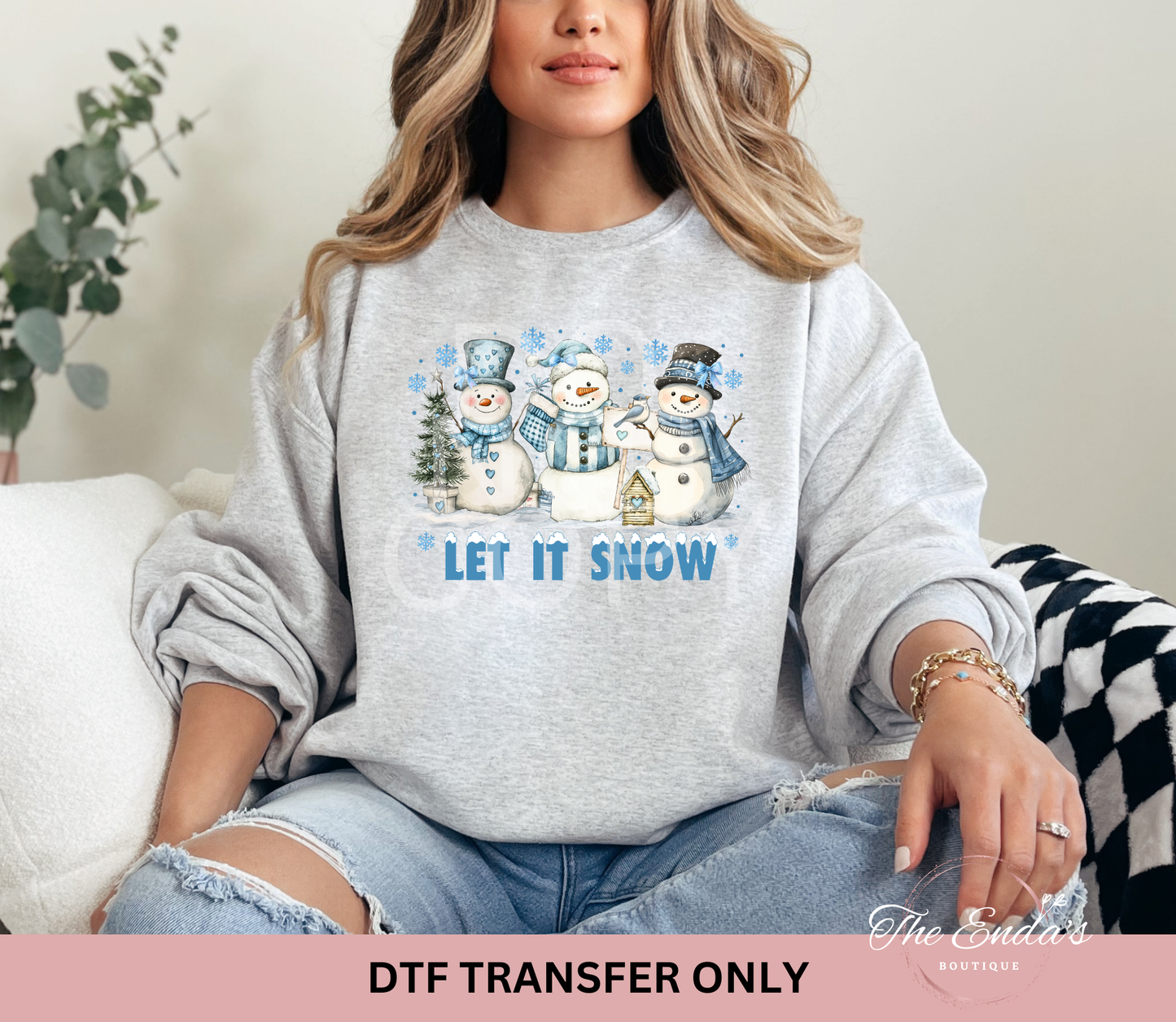Let It Snow DTF Transfer
