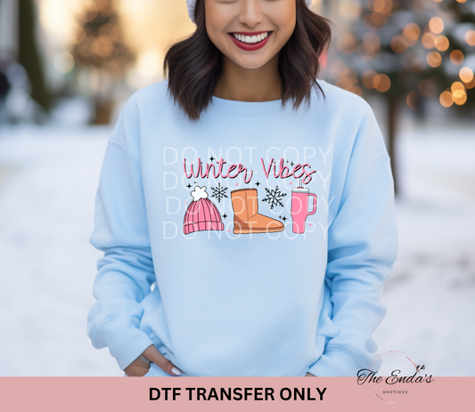 Winter Vibes DTF Transfer