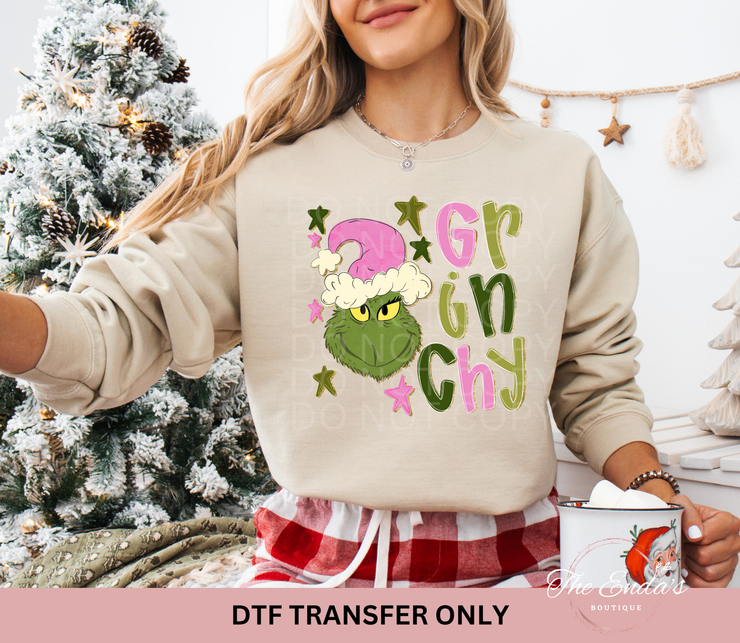 Stacked Green Man Stars DTF Transfer
