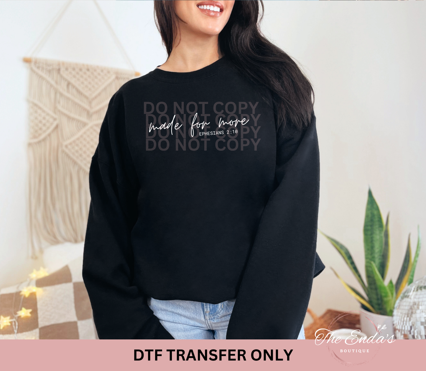 Made For More Ephesians 2:10 DTF Transfer