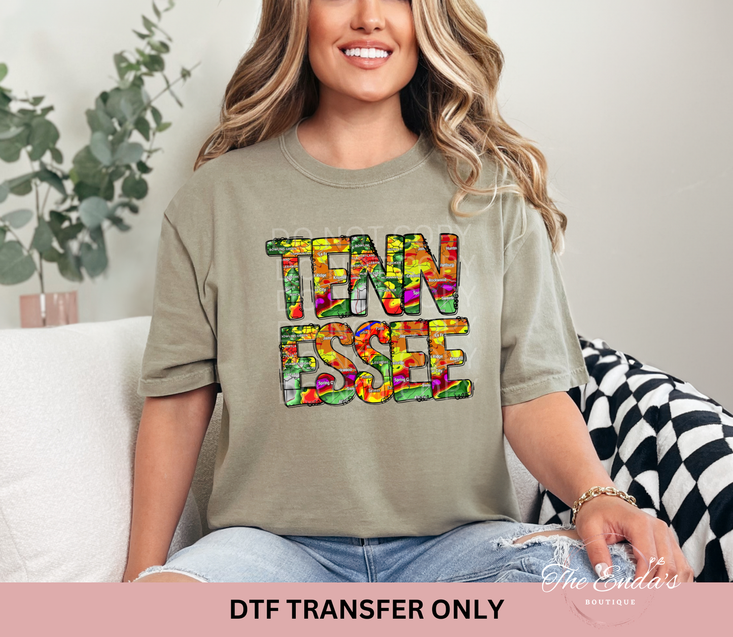 Tennessee Weather Radar DTF Transfer