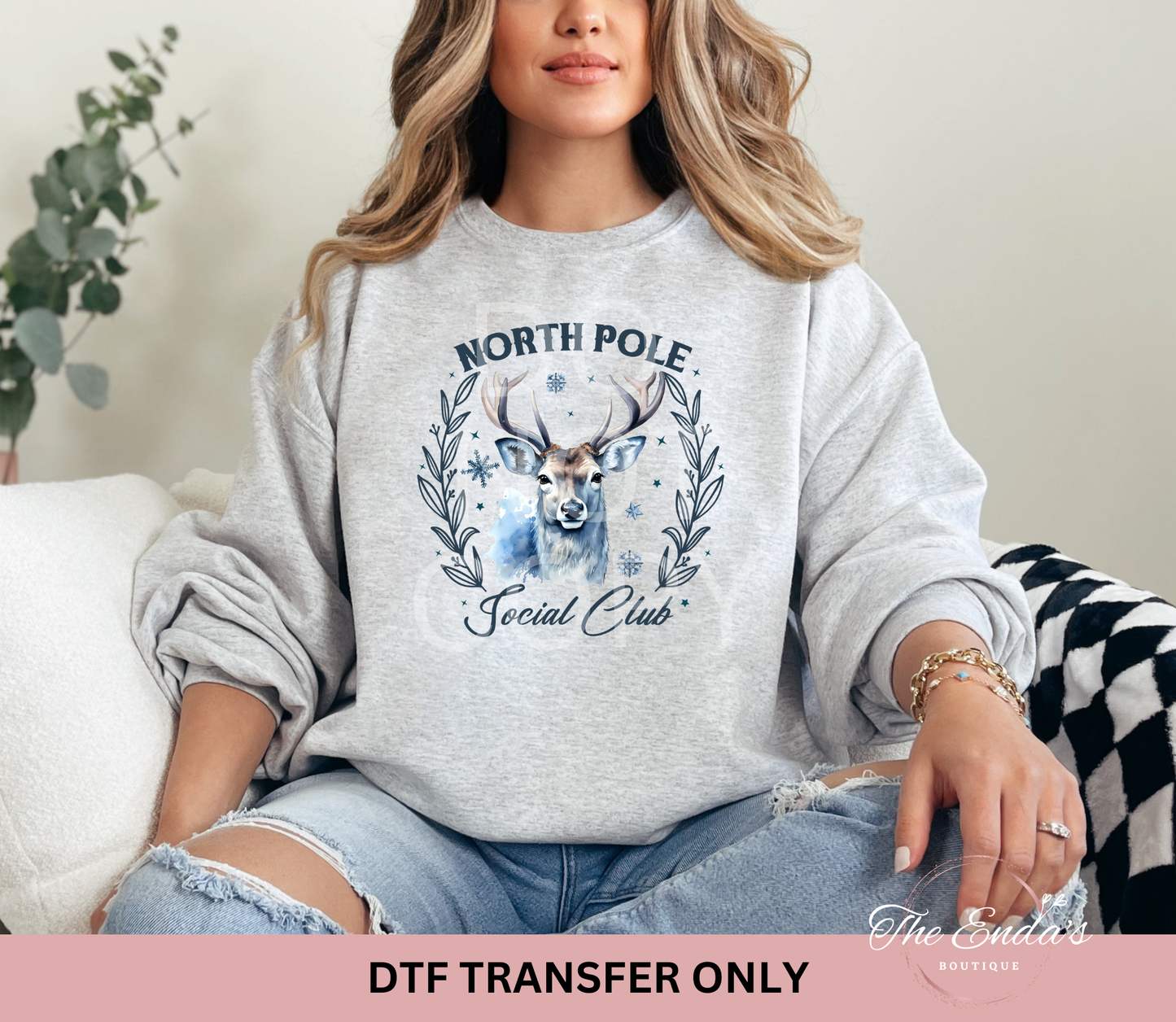 North Pole Social Club DTF Transfer