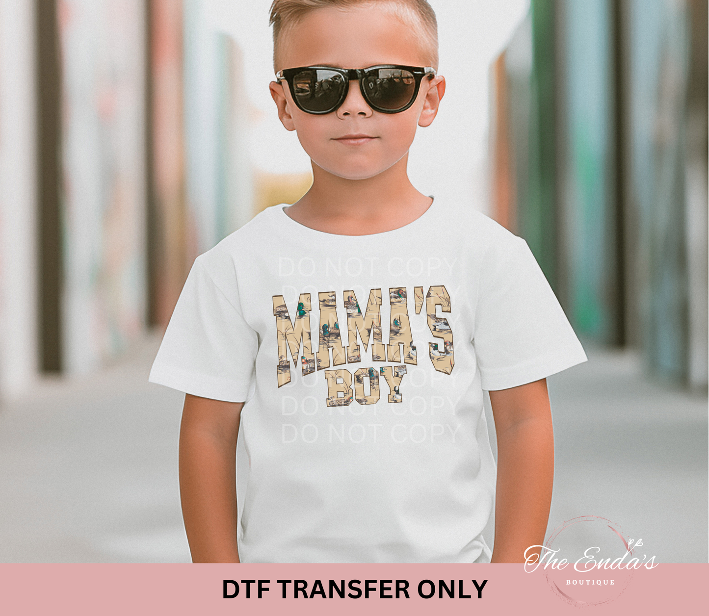 Mama's Boy Wood Duck DTF Transfer