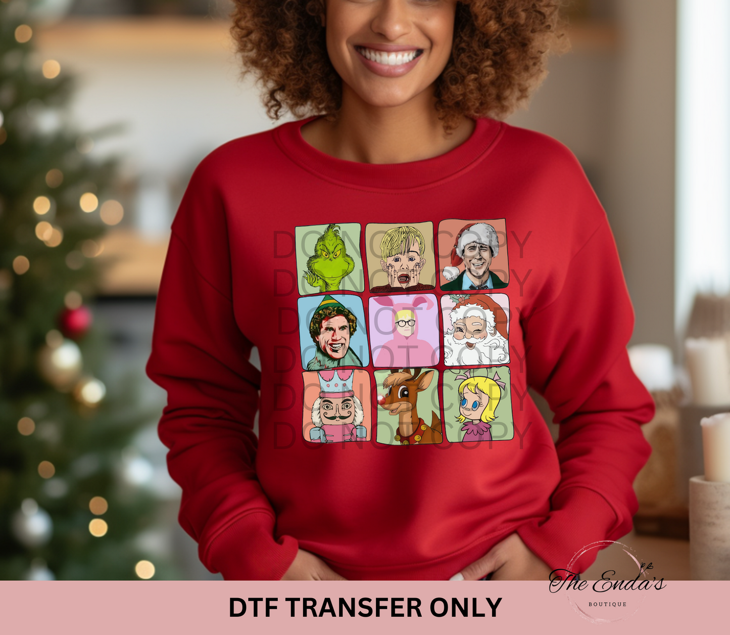 Christmas Movie Characters DTF Transfer