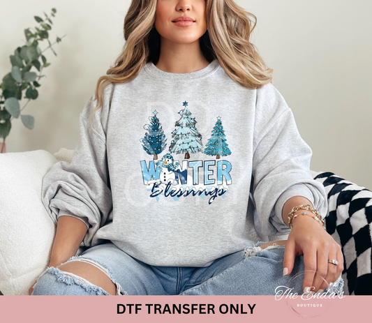 Winter Blessings DTF Transfer