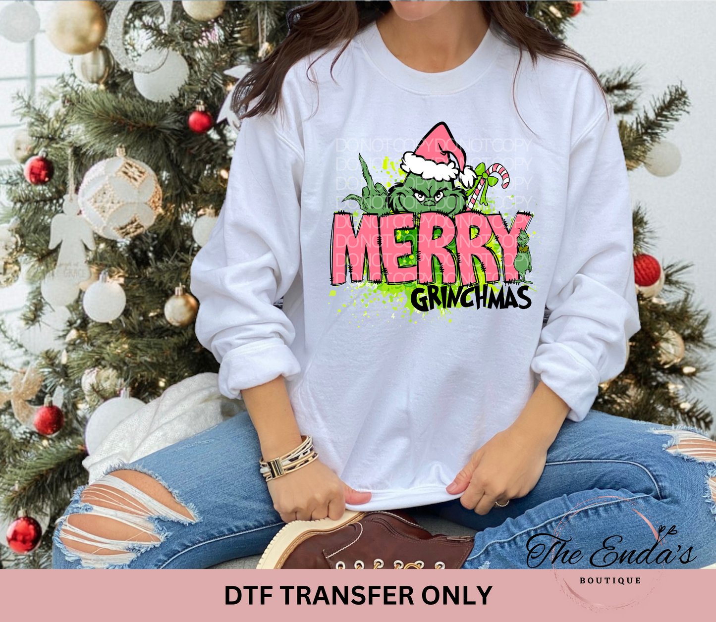 Merry Grinchmas DTF Transfer