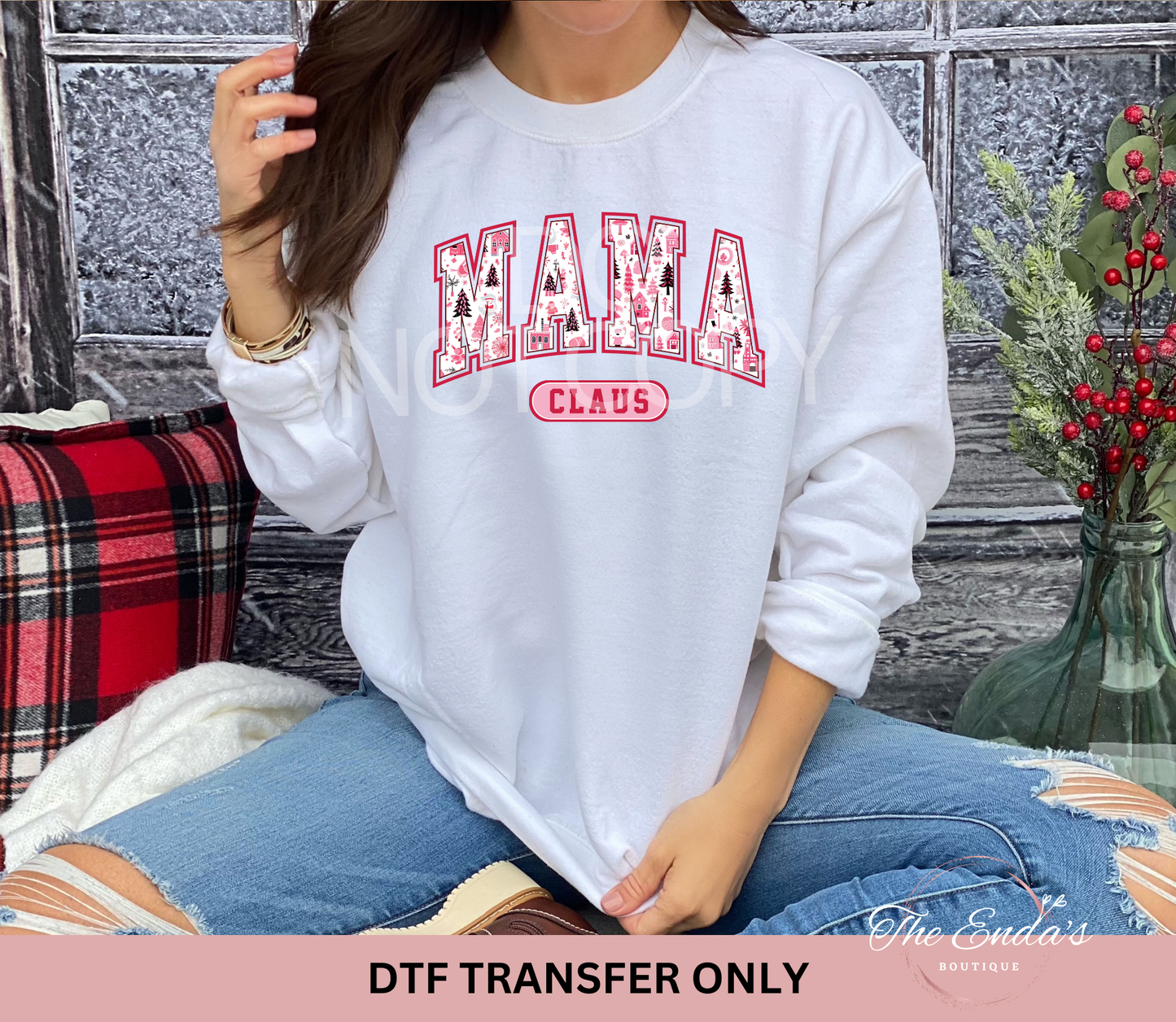 Mama Claus DTF Transfer