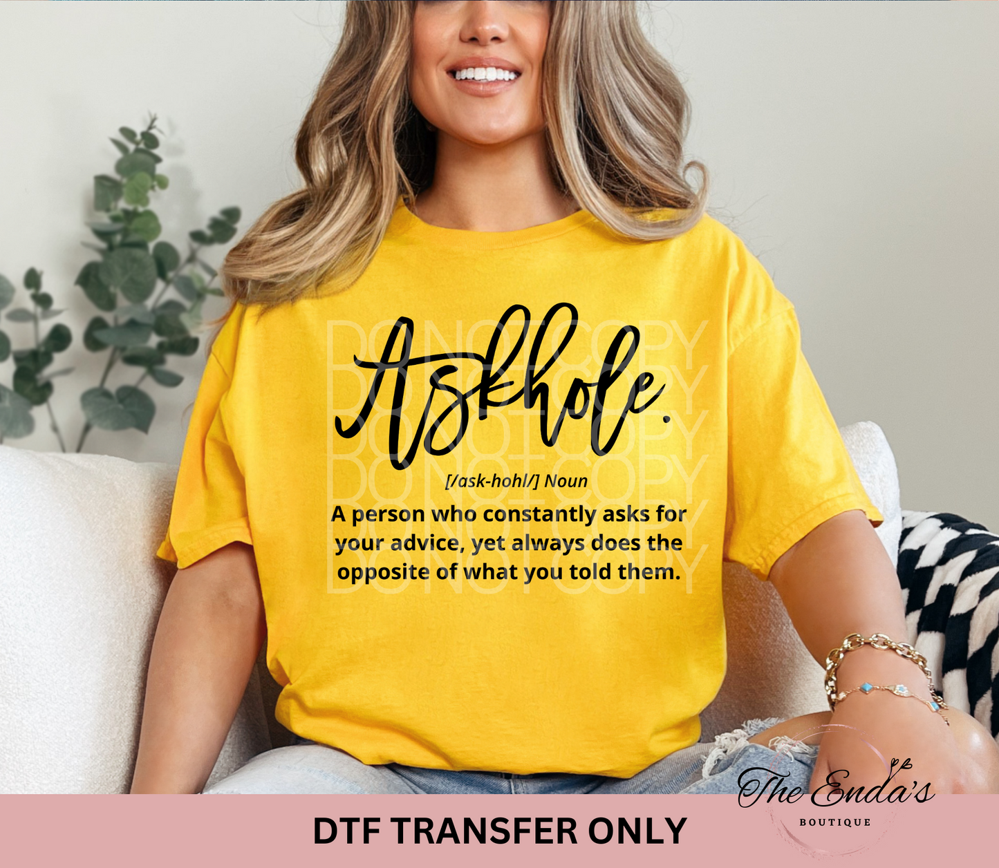 Askhole DTF Transfer
