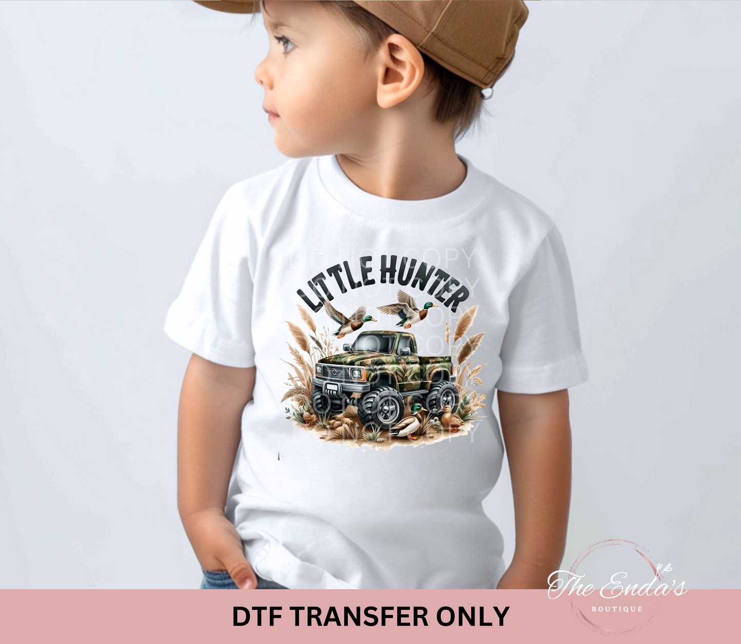 Little Hunter Truck DTF Transfer