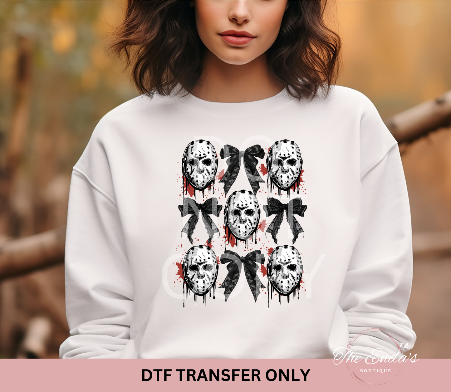 Coquette Horror Halloween DTF Transfer