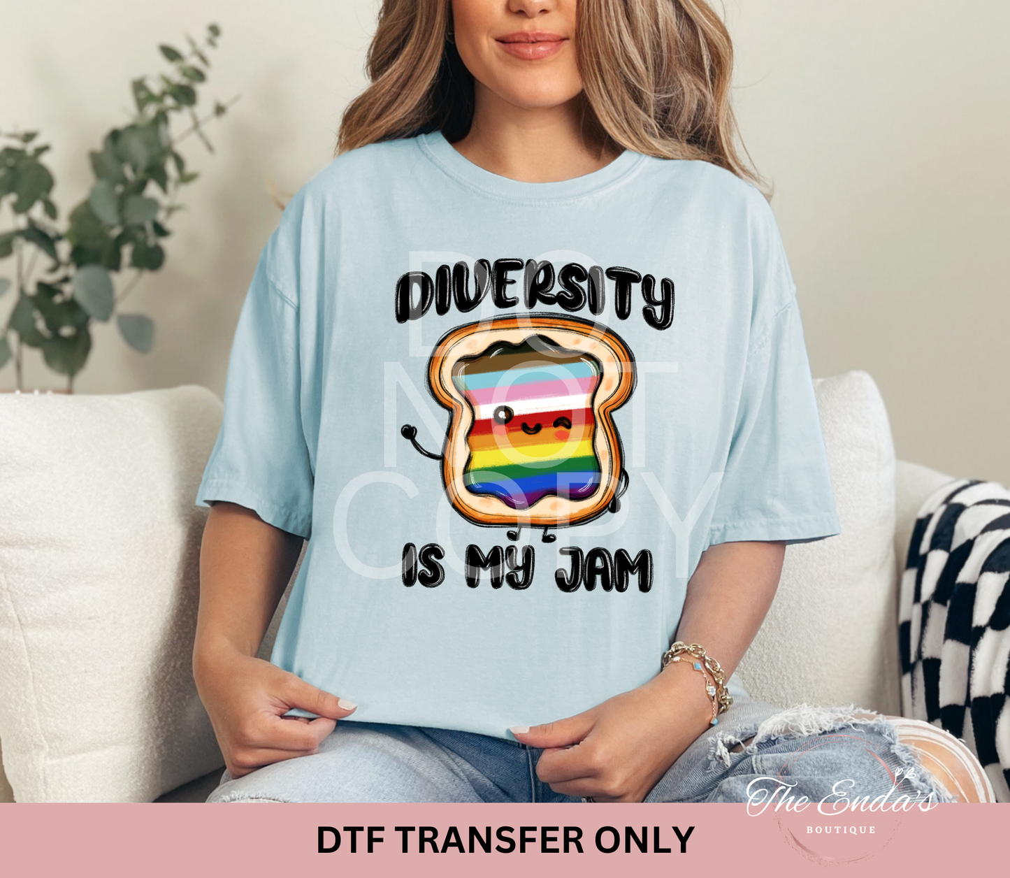 Diversity Is My Jam DTF Transfer